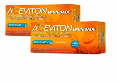 KIT VITAMINA C 1 GRAMA ACEVITON 20 COMPRIMIDOS EFERVESCENTES