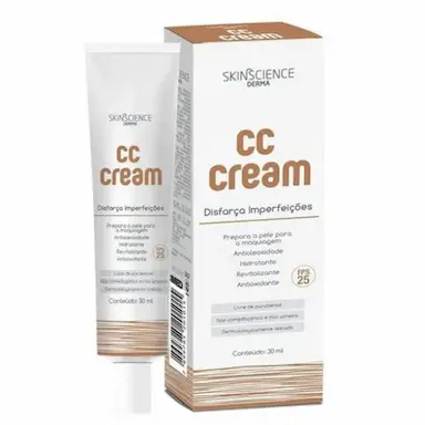 SKINSCIENCE DERMA CC CREAM BEGE MéDIO CIMED 30ML - xpto