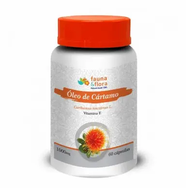 ÓLEO DE CáRTAMO COM VITAMINA E 1000MG 60CAPS - ÔMEGA 6 E 9 Neutro