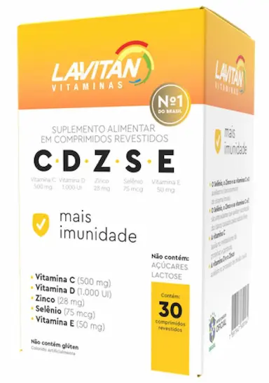 LAVITAN IMUNIDADE C D Z S E 30 COMPRIMIDOS - CIMED Neutro