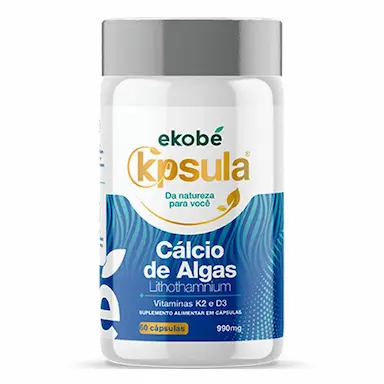 CáLCIO DE ALGAS LITHOTHAMNIUM EKOBé 60 CáPSULAS Neutro