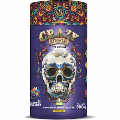 CRAZY JUICE PRé WORKOUT SABOR UVA ROXA 390GR - REPRESENT NUTRITION