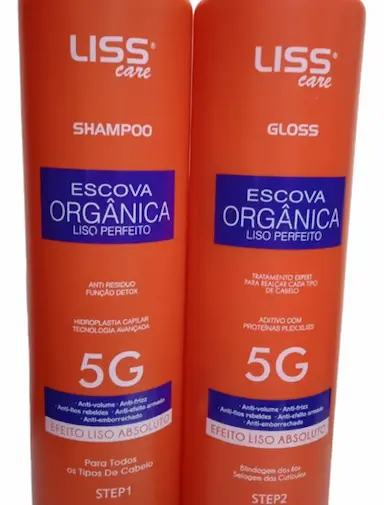 SEMI DEFINITIVA ORGANICA KIT DE 1 KG  LISS CARE *SEM FORMOL*