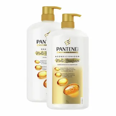 KIT SHAMPOO PANTENE ULTIMATE 1L + CONDICIONADOR PANTENE ULTIMATE 1L