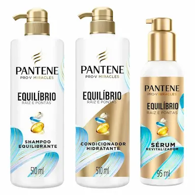 KIT SHAMPOO EQUILíBRIO 510ML + CONDICIONADOR EQUILíBRIO 510ML + SERUM EQUILíBRIO 95ML