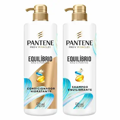 KIT SHAMPOO + CONDICIONADOR EQUILíBRIO CABELOS MISTOS E PONTAS RESSECADAS 510ML