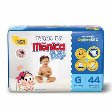 FRALDA TURMA DA MôNICA BABY MEGA G COM 44UN