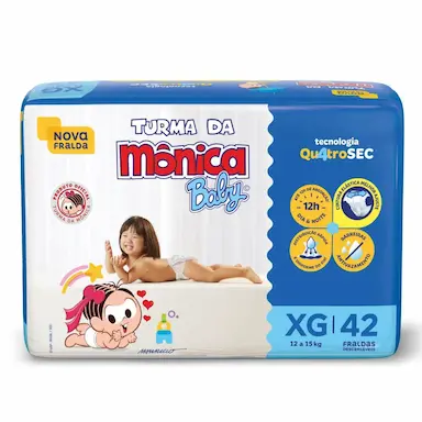 FRALDA TURMA DA MôNICA BABY MEGA XG COM 42UN