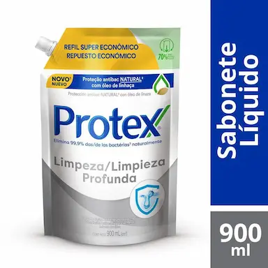 REFIL SABONETE LíQUIDO PROTEX LIMPEZA PROFUNDA 900ML