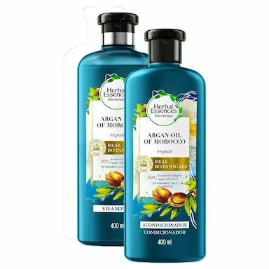 KIT SHAMPOO + CONDICIONADOR HERBAL ESSENCES BIO RENEW ÓLEO DE ARGAN DO MARROCOS 400ML
