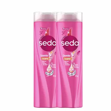 KIT 2 SHAMPOOS SEDA COCRIAçõES CERAMIDAS 325ML