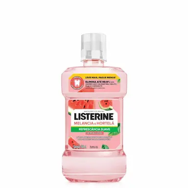ENXAGUANTE BUCAL LISTERINE MELANCIA &amp;amp;AMP; HORTELã SEM ÁLCOOL 500ML