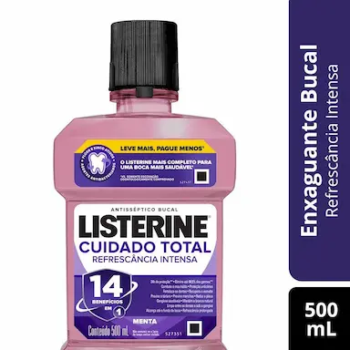 ANTISSéPTICO BUCAL LISTERINE CUIDADO TOTAL 500ML