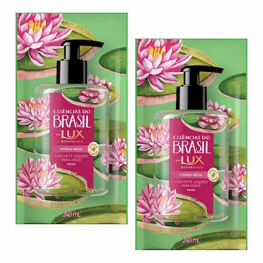 KIT 2 REFIS SABONETE LíQUIDO LUX ESSêNCIAS DO BRASIL VITóRIA RéGIA 240ML CADA