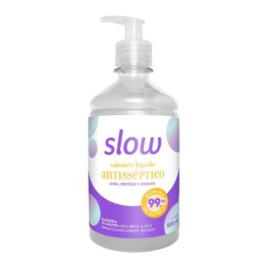 SABONETE LíQUIDO ANTISSéPTICO SLOW ELIMINA BACTéRIAS 500ML