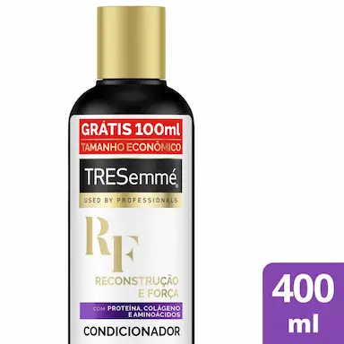 CONDICIONADOR TRESEMMé RECONSTRUçãO E FORçA FRASCO 400ML GRáTIS 100ML TAMANHO ECONôMICO