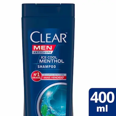 SHAMPOO CLEAR MEN ANTICASPA ICE COOL MENTHOL 400ML