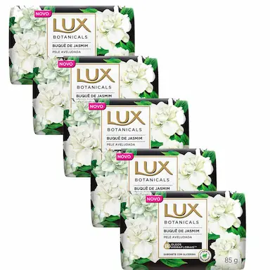 KIT 5 SABONETES EM BARRA LUX BOTANICALS BUQUê DE JASMIM 85G