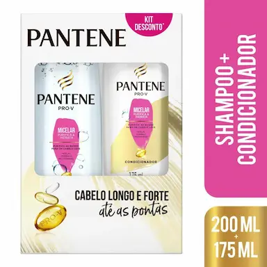 SHAMPOO PANTENE MICELAR 200ML + CONDICIONADOR 175ML
