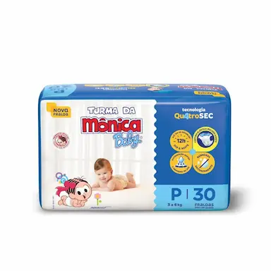 FRALDA TURMA DA MôNICA BABY JUMBO P COM 30UN