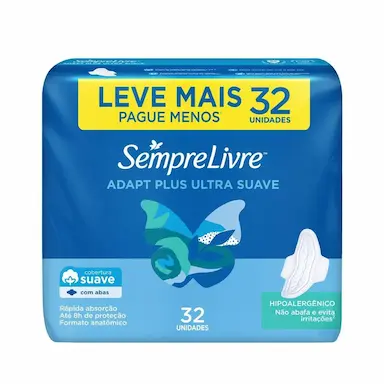 ABSORVENTE EXTERNO SEMPRE LIVRE ADAPT PLUS 32 UNIDADES