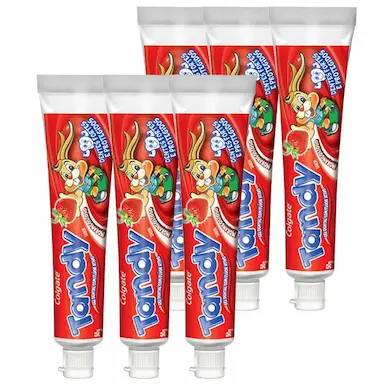 KIT CREME DENTAL COLGATE TANDY MORANGOSTOSO 50G COM 6 UNIDADES