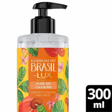 SABONETE LíQUIDO LUX ESSêNCIAS DO BRASIL FLOR DO CAJUEIRO 300ML
