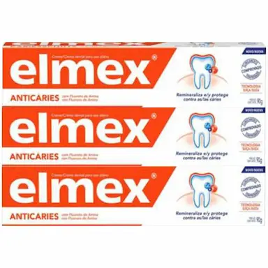 KIT C/ 3 CREMES DENTAL ELMEX 90G