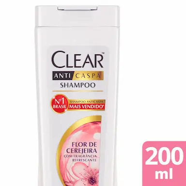 Shampoo Clear Anticaspa Flor de Cerejeira 200ml