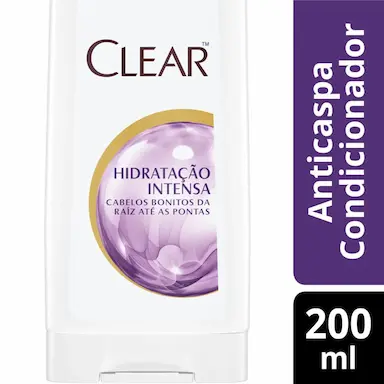 CONDICIONADOR ANTICASPA CLEAR HIDRATAçãO INTENSA 200ML