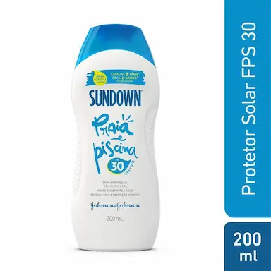 PROTETOR SOLAR SUNDOWN PRAIA E PISCINA FPS 30 200ML