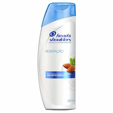SHAMPOO DE CUIDADOS COM A RAIZ HEAD &amp;amp; SHOULDERS HIDRATAçãO COM ÓLEO DE AMêNDOAS 200ML