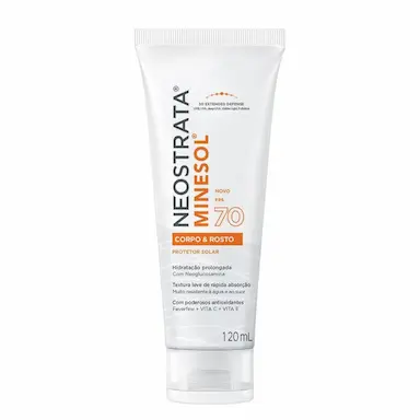 PROTETOR SOLAR NEOSTRATA MINESOL CORPO &amp;amp; ROSTO FLUIDO HIDRATANTE FPS 70 120ML