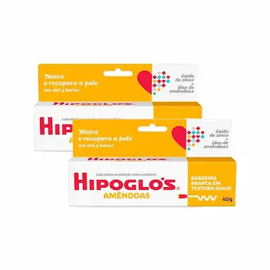 KIT 2 CREMES PREVENTIVO CONTRA ASSADURAS HIPOGLóS AMêNDOAS 40G