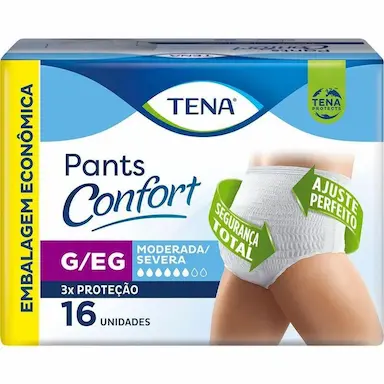 ROUPA íNTIMA TENA PANTS CONFORT G/EG 16 UNIDADES