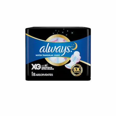 ABSORVENTE NOTURNO ALWAYS NOITES SUAVES 8UN
