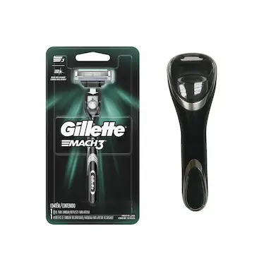 KIT APARELHO DE BARBEAR GILLETTE MACH3 + PORTA APARELHO GILLETTE
