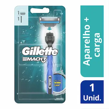 APARELHO DE BARBEAR GILLETTE MACH3 ACQUA-GRIP