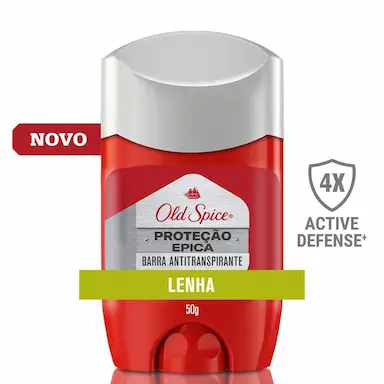 DESODORANTE EM BARRA OLD SPICE PROTEçãO ÉPICA LENHA 50G