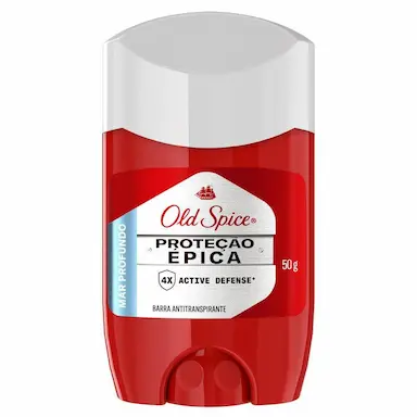 DESODORANTE EM BARRA ANTITRANSPIRANTE OLD SPICE PROTEçãO ÉPICA MAR PROFUNDO 50G
