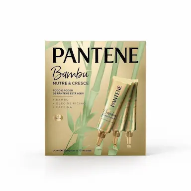 AMPOLA PANTENE PRO-V BAMBU NUTRE E CRESCE 15ML COM 3 UNIDADES