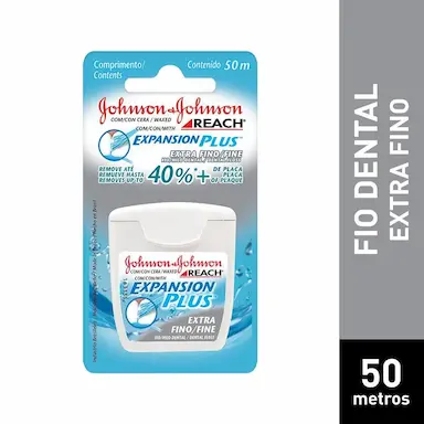 FIO DENTAL J&amp;amp;J REACH EXPANSION PLUS EXTRA FINO 50M