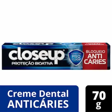 CREME DENTAL CLOSE UP PROTEçãO BIOATIVA ANTICáRIES 70GR
