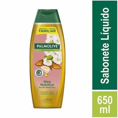 SABONETE LíQUIDO PARA CORPO PALMOLIVE NATURALS CAMéLIA E ÓLEO DE AMENDOAS 650ML
