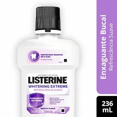 ANTISSéPTICO BUCAL LISTERINE WHITENING EXTREME MENTA 236ML