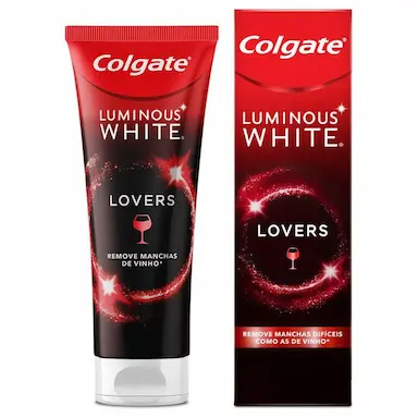 CREME DENTAL COLGATE LUMINOUS WHITE LOVERS VINHO 70G