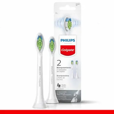 REFIL PARA ESCOVA ELéTRICA PHILIPS COLGATE SONICPRO BRANQUEADORA COM 2 UNIDADES