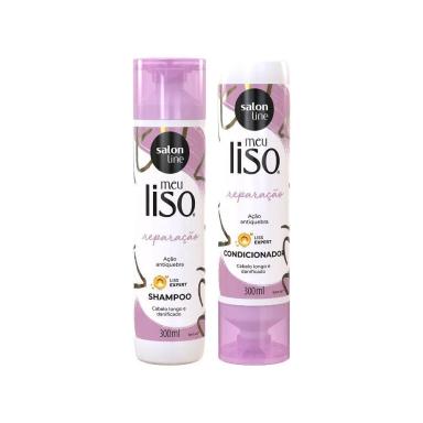 KIT SHAMPOO E CONDICIONADOR MEU LISO MUITOELONGO SALON LINE