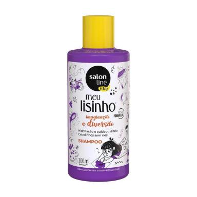 SALON LINE, SHAMPOO, MEU LISINHO KIDS, IMAGINAçãO E DIVERSãO, VEGANO - CABELOS LISOS, 300 ML