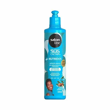ATIVADOR DE CACHOS SOS CACHOS E NUTRIDOS ARGAN SALON LINE 300ML